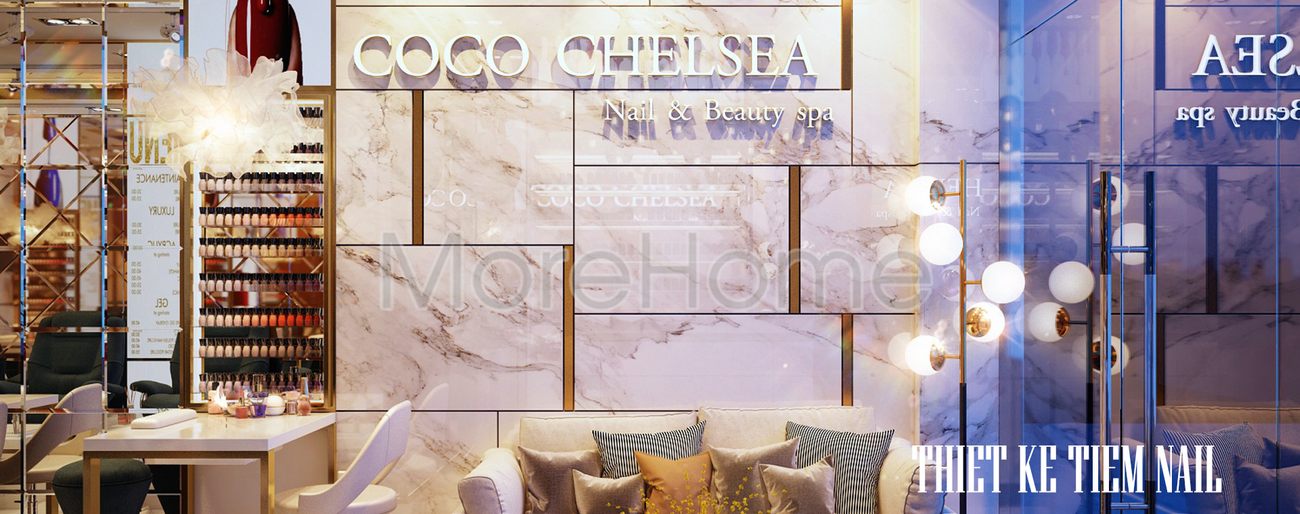  Thiết kế nội thất cửa hàng nails Coco Chelsea - London